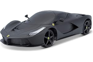 Maisto Tech R/C Ferrari LaFerrari: Fjärrstyrd bil i skala 1:24, 2,4 GHz, med pistolhandtagsstyrning, från 5 år, 20 cm, matt svart (581530-2)