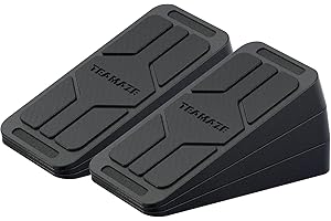 BOOSTEADY Planches Inclinées en Caoutchouc Antidérapante, 3/6PCS Planches d'Étirement Mollets Réglables, Slant Board Planche de Yoga Inclinée, Planche Mobilisation pour Étirement Jambe Mollet