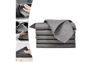 MAXHJX Panno di Pulizia Magico Ispessito, Microfibra Panno Pulizia, Thickened Magic Cleaning Cloth, Stracci di Pulizia in Microfibra Riutilizzabili Senza Striatu (5pcs)