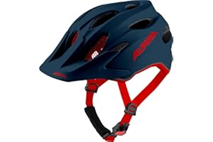 ALPINA Unisex - Dzieci, CARAPAX JR. Kask rowerowy, indigo matt, 51-56 cm