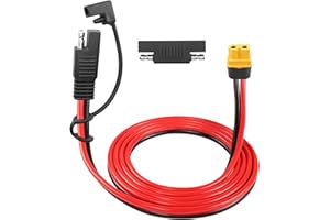 Cavo SAE a XT60 12AWG YACSEJAO 4.9FT XT60 a SAE femmina adattatore cavo con polarità SAE adattatore inverso adattatore per generatore solare portatile Power Station