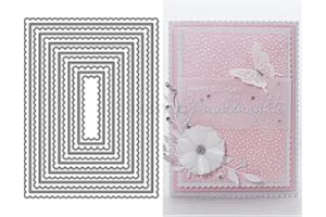 LZJSYKDQ Matrices de découpe rectangulaires en métal pour la fabrication de cartes, pour scrapbooking, albums, fêtes, mariages, festivals, décoration