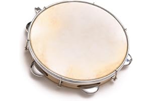 JL SPORT Capoeira Leather Pandeiro Drum Tamburyn Samba Brasil Wood Music Instrument 30 cm