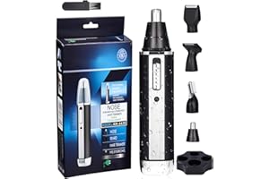 Birshe Nasenhaarschneider,Nasenhaartrimmer Augenbrauentrimmer 3 in 1 Set Ohrhaarschneider mit Steckdose,Schmerzfreier Esichtshaartrimmer für Männer und Frauen,IPX7 Wasserdicht,Einfache Reinigung