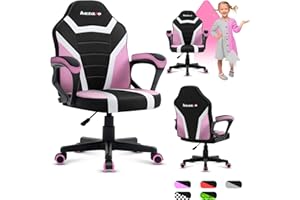 ‎HUZARO huzaro Ranger 1.0 Gaming Stuhl für Kinder Bürostuhl Gamer Chair Schreibtischstuhl ergonomisches modernes Design Armlehnen Sitzhöhenverstellung Gummiräder Rosa