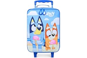 BlueY Kinderkoffer mit Rollen Faltbarar Handgepäck Koffer Bingo Trolley Reisetasche mit Teleskopstange Reise Essentials 46x30x18cm 15L S (L46cm x W30cm - 15L, Blau)