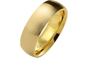 Mianova Ring Edelstahl matt für Damen und Herren