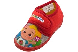 Coco Melon Girls Red Slippers 5-10 Infant UK