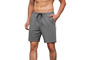 FGFD&OU Short de Sport Homme Coton Pantalon Court, Bermudas Shorts d'entraînement de Jogging Fitness Training Tennis Yoga Joggers D'été