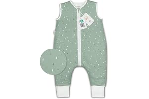 Ehrenkind® Babyschlafsack | Schlafsack mit Füßen 2.5 TOG | Bio-Baumwolle | Ganzjahres Schlafsack Baby | Oeko-Tex | Schlafsack winter und Sommer Schlafsack Kinder