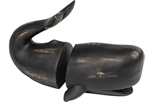 Creative Co-op Resin Whale Bookends