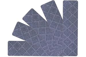 Ray-Velocity Stair Treads Carpet for Wooden Steps, Non-Slip Carpet Mats, Removable Washable Reusable Self-Adhesive Rug Stair Decorations, Safe Rugs Indoor Stair Carpet for Kids, Elders and Pets