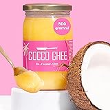 Ghee Easy Bio Ghee e Kokos Miscela500g - 50% Ghee e 50% Olio di Cocco Extra Vergine - 100% Biologico e Organico - Senza Latto