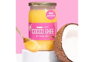 Ghee Easy Bio Ghee e Kokos Miscela500g - 50% Ghee e 50% Olio di Cocco Extra Vergine - 100% Biologico e Organico - Senza Lattosio e Senza Glutine