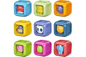 Playskool Bloques de construcción con diseño de Animales, Bloques de Juguete para niños pequeños y bebés a Partir de 6 Meses (Amazon Exclusive)
