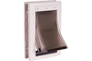 PetSafe - Haustiertür für Extreme Wetterbedingungen - Mit DREI Klappen, Energieeffizient, Anpassbarer Rahmen - Wetterbeständig, Isolierung gegen Hitze und Kälte - Klein