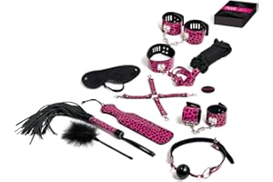 EASYGLIDE Tease & Please Master & Slave Bondage Game - juegos sexuales de parejas adultos BDSM con 13 juguetes sexuales y accesorios - juegos eroticos para una excitante noche de juegos con tu pareja – Rosa