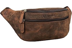 STILORD 'Marian' Vintage Sac Banane Hommes et Femmes Cuir Poche Ventrale Sacoche Ventrale Voyages Festivals Sport,
