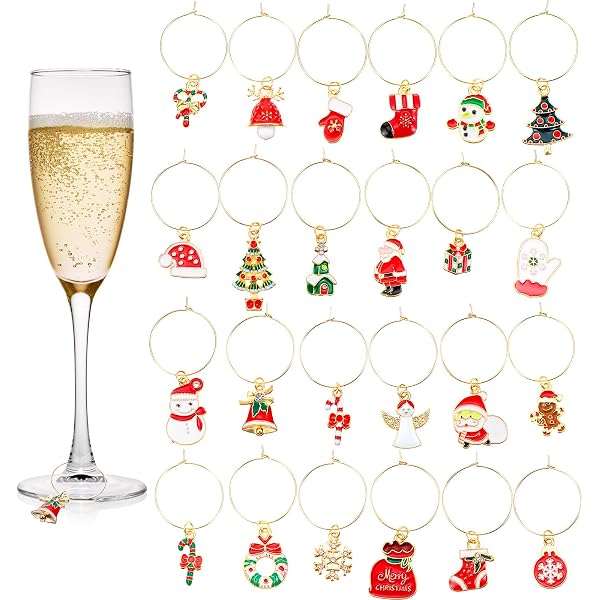 PH PandaHall 15 Styles Breloques pour Verres à Vin en Forme de