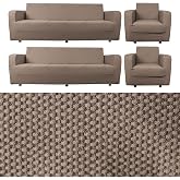 bibaha Balpeteği 3+3+1+1 lastikli kanepe &ouml;rt&uuml;s&uuml; | lastikli koltuk &ouml;rt&uuml;s&uuml; | koltuk kılıfı takımı vizon 180 x 230