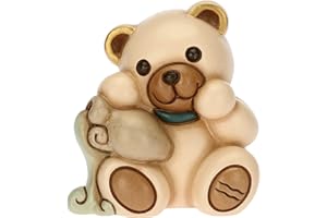 THUN - Icona Acquario, Zodiaco - Teddy Stars - Icone - Ceramica Dipinta a Mano - 6,5x5,5x7,3 cm h