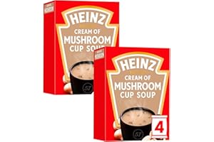 HAMPERLY GIFTS Cup Soup Bundle Consisting of Heinz Cup Soup Mushroom 4 Sachets (2 Pack)
