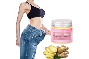 ‎ZAVONIRAE Fettverbrennungscreme, 200g Anti-Cellulite Creme für Frauen und Männer zur Gewichtsabnahme, Schweißaktivierende Creme verbrennt Körperfett, Cellulitecreme für Bauch, Magen, Oberschenkel (Hellgelb)