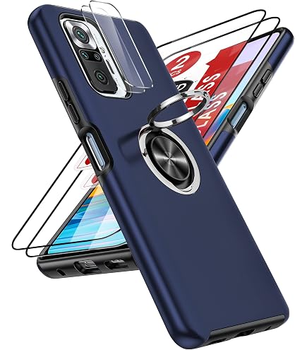 Cover Per Xiaomi Redmi Note 10 Pro 4G Con Protezione Fotocamera, Morbida TPU Trasparente, Antiurto, Viola - 4