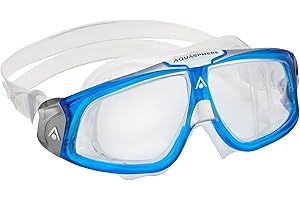 AQUA SPHERE Aquasphere Seal 2.0 | Maschera da Nuoto per Adulti con Protezione UV, Guarnizione in Silicone e Lenti Curve antiappannamento e antigoccia