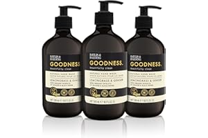 Baylis & Harding Goodness Lemongrass & Ginger Hand Wash, 500 ml (Pack of 3) - Vegan Friendly