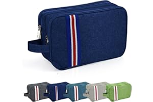 Aoklant Przenośny wodoodporny zestaw do podróży, do przechowywania mokrych i suchych przyborów toaletowych, organizer do makijażu z 3 przegródkami, idealny na siłownię, pod prysznic i do łazienki,