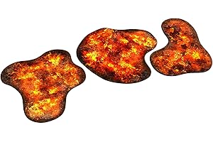 Playmats.eu Terreno 2D - Burning Forest para Warmachine & Hordes y Otros Juegos de miniaturas y RPGs