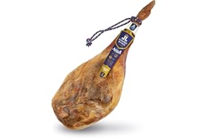 JAMONES SIERRA JUVILES Jamones de Juviles - Jamón Corona Oro, Curación Superior a 24 Meses, Origen España, Curación al Natural en la falda sur de Sierra Nevada,Sin Gluten, Sin Aditivos Ni Conservantes. (9kg a 9,5kg)