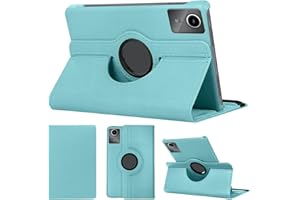 SWEIMEN Etui kompatybilne z Lenovo Tab M11 (11 cali), etui ze skóry PU, obracane o 360°, pod wieloma kątami, stojak, etui ochronne