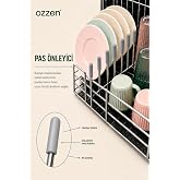 ozzen 100 Adet Bulaşık Makinesi Sepet Başlığı - Paslanma &Ouml;nleyici Koruyucu Kapak U&ccedil;ları ve &Ccedil;izilme Engelleyici Gri Tamir Seti