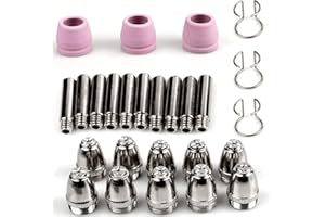 26 Pièces WSD-60P P60 Consommables Plasma Decoupeur Plasma Parkside, SWAWIS Consommables de Découpeuse Plasma Accessoire Decoupeur Plasma Electrode Tip Buse