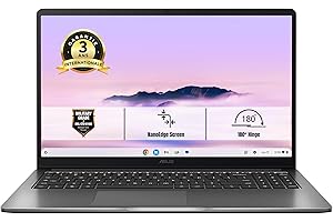 ASUS Chromebook CX1505CTA-S70005 15.6 Pouces FHD 60Hz Pc Portable (Intel Core i3-N355 Processeur 3.9 GHz, 16GB LPDDR5, 128G eMMC, Intel UHD Graphics, ChromeOS) – Clavier AZERTY