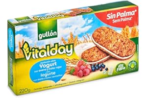 Gullón Vitalday Sandwich Yogur Galleta Desayuno y Merienda, Paquete de 5 x 44g
