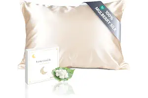 townssilk Funda de almohada de 100 % 19 mommes de seda pura de morera, cuadrada 40 x 70 cm cuida la piel y el cabello con cremallera oculta 600 hilos, topo