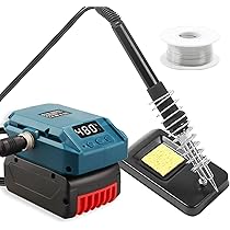 Cordless Soldering Iron Set For Einhell 18 V Power X-Change Battery, 60