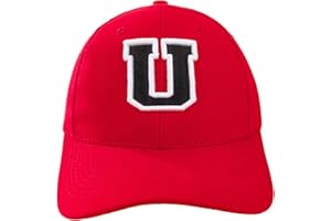 4SOLD Unisex Jungen Mädchen Mütze Baseball Rot Cap Marineblau Hut Kinder Kappe Alphabet A-Z Gestickt in der EU