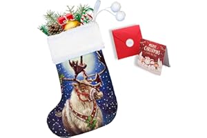 Aiorber Nikolausstrümpfe für Weihnachten - Lustige Weihnachtssocken für Kinder und Erwachsene -1er Set