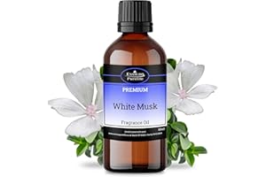 AUTHENTIC OIL CO White Musk Oil - for Burner, Musk Fragrance Oil Scent for Candle Making, Wax Melts, Great for Use in Bath Bombs, White Musk Oil for Diffuser, Scent for Pot Pourri, Slime & Soap Making - 50ml