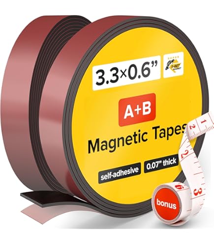 Nastro Magnetico Magflex Autoadesivo - 25mm X 1m, Forte Presa Superfici Metalliche - Foto 6
