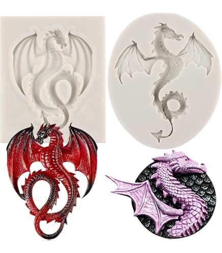 Silikonform Für Fondant - Chinesisches Sternzeichen Drache, Für Kuchendekoration, Schokolade & Mehr