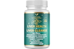 EUPHORIA BLISS Liver Cleanse Detox Repair Formula | Milk Thistle Herbal Blend Supplement, Dandelion Root, Artichoke Extract, Turmeric, Ginger, Beetroot, Chicory Root, Choline, Celery & More 120 Caps