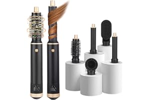 Neulriscn 5 in 1 Hot Air Styler, Air Styler, Hair Dryer Brush for Hair Styling, Hot Air Brush Hair Styler, [60,000 RPM] High-Speed Ionic Hairdryer for Volumizing, Curling, Straightening,All Hair Types