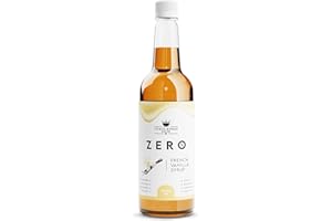 Three Kings Pantry Zero Calorie Syrups | Keto Friendly Coffee Syrup Sugar Free | Guilt Free indulgent flavouring (French Vanilla)