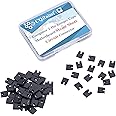 CQRobot 50 Pieces Black Standard Computer Jumper Caps Header Pin Shunt Short Circuit 2P Connector Open Top 5.08mm. for Arduino Raspberry Pi PCB PC DVD HDD Motherboard Shorting and Other Project.