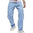 GRECIILOOKS Jeans for Men | Men Jeans | Cargo Jeans for Men | Jeans Pant for Men | Baggy Jeans for Men | Jeans for Men Loose Fit | Cotton Jeans for Men